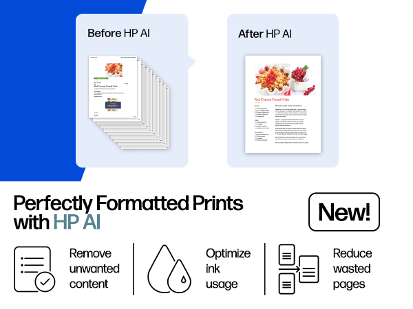 hp ai optimize printing format prints 