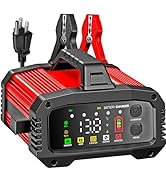 25A Battery Charger, 2/8/20/25 Amp 12V/24V LiFePO4 Lead Acid Fully Automatic Battery Maintainer w...