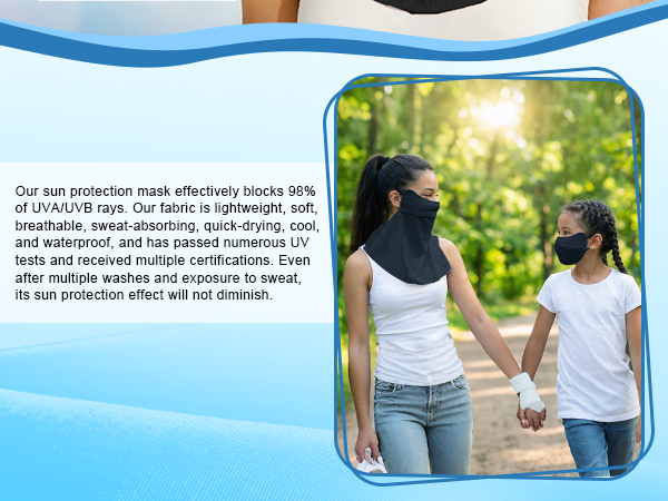 UV Sun Protection Face Mask