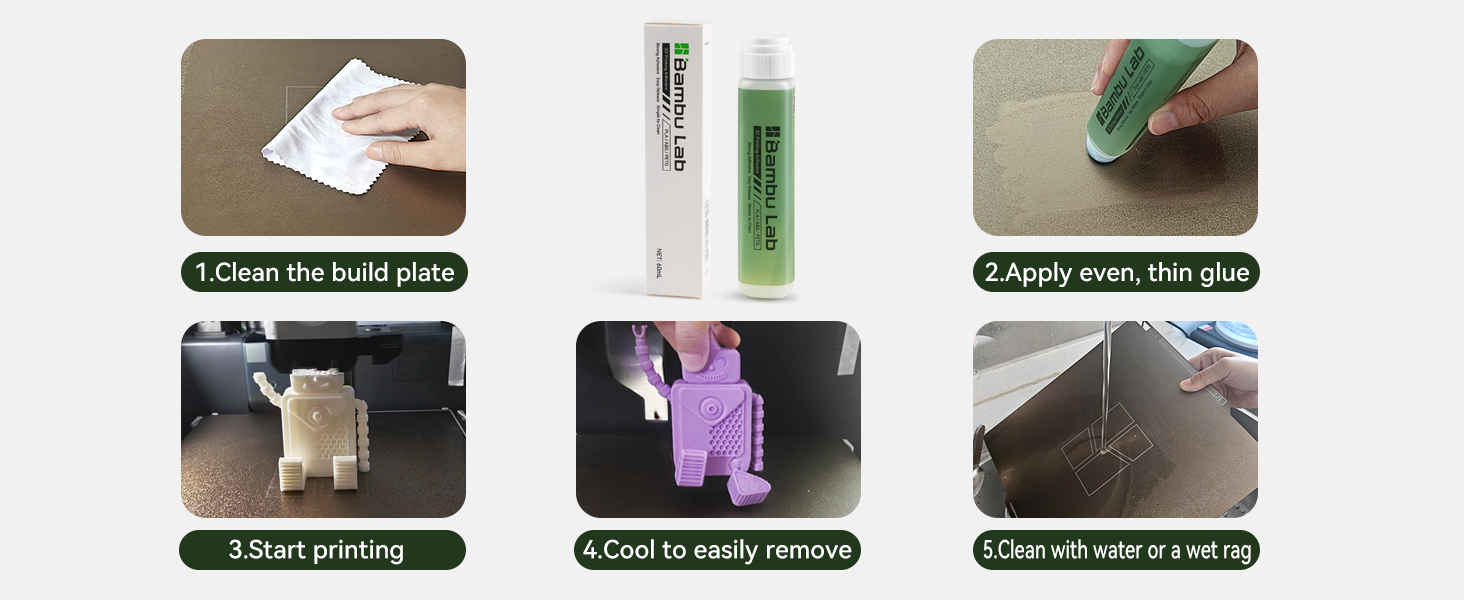 bambu lab 3d printer glue