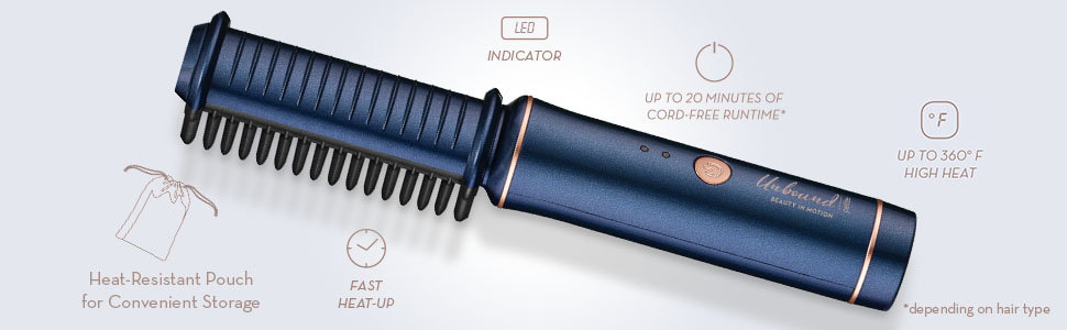 conair unbound cordless straightening comb travel comb travel hot comb cordless flat iron