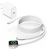 Upgraded [MFi Certified] 2 in 1 for Apple Watch Charger,USB C to Lighting Cable,Fast Charging Cab...