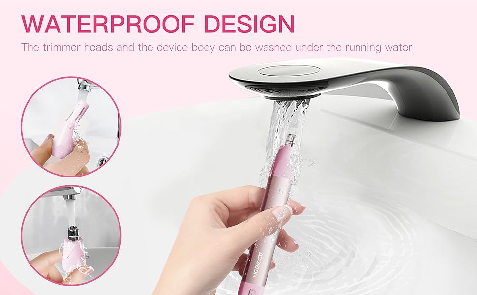 nose trimmer waterproof design can be washed under running water,