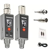 2.4GHz Wireless Microphone System XLR Mic Adapter 6 Channels’ Dynamic Wireless Transmitter and Re...