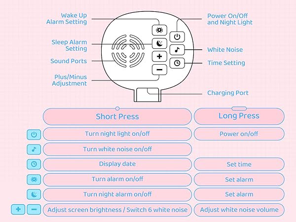 Alarm Clock with Night Light