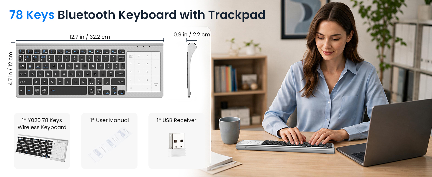 wireless bluetooth keyboard with trackpad keyboard with touchpad keyboard for tv
