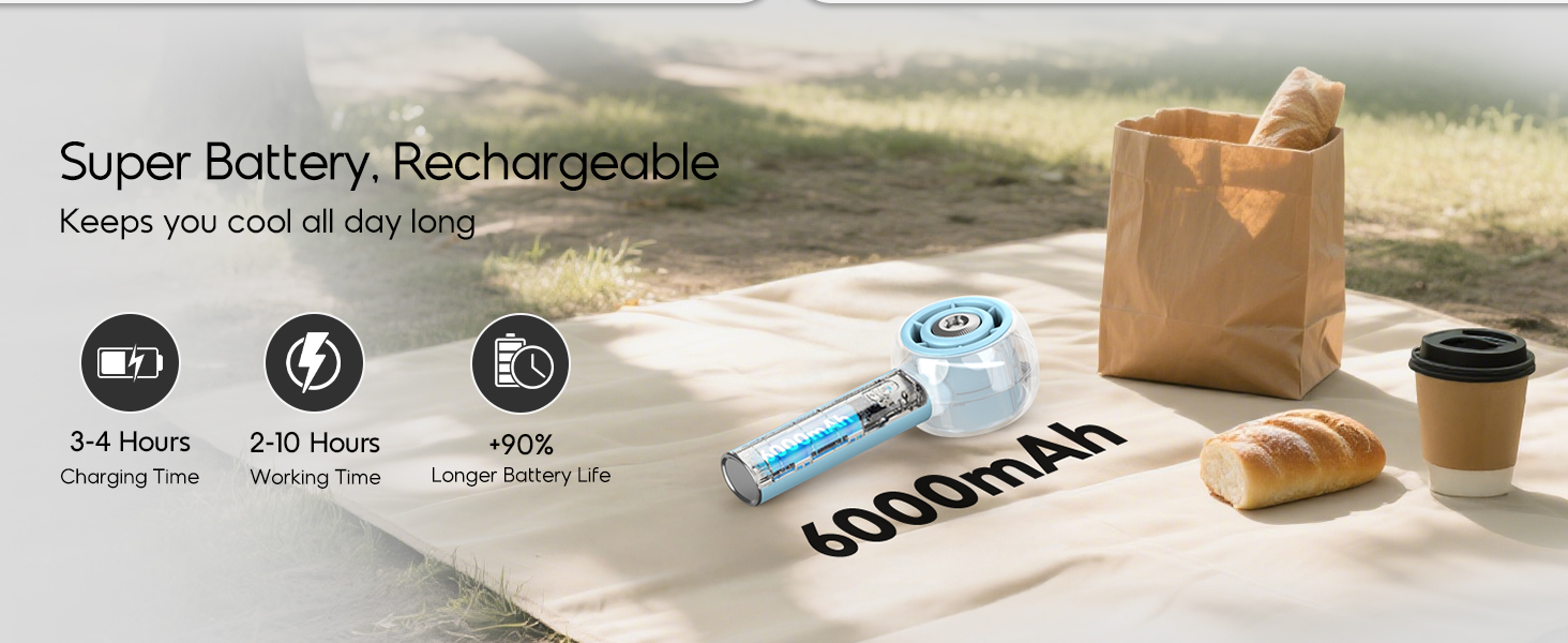 electric fan portable portable fan with water mist portable misting fan rechargeable