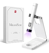 MelodySusie Handheld UV Light for Gel Nails with Stand, Mini Portable Cordless Nail Lamp with LCD...