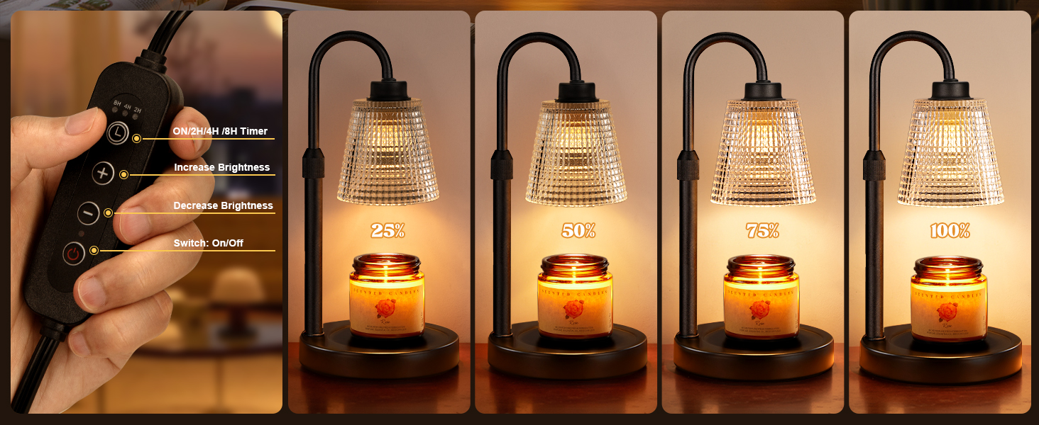 dimmable candle warmer lamp