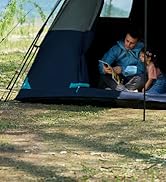 TIMBER RIDGE 6 Person Blackout Camping Tent, 60s Easy Setup Instant Cabin Tent for Family