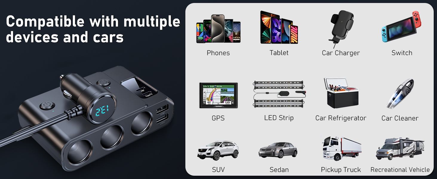 car cigarette lighter adapter