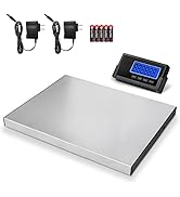 THINKSCALE Shipping Scale, 397lb Heavy Duty Digital Stainless Steel Large Platform Postal Scale w...