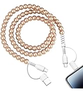SAMONPOW for iPhone 17 16 Pro Charger Cord 4 in 1 USB C Charger Cable 3FT Beaded Multi Charger Co...