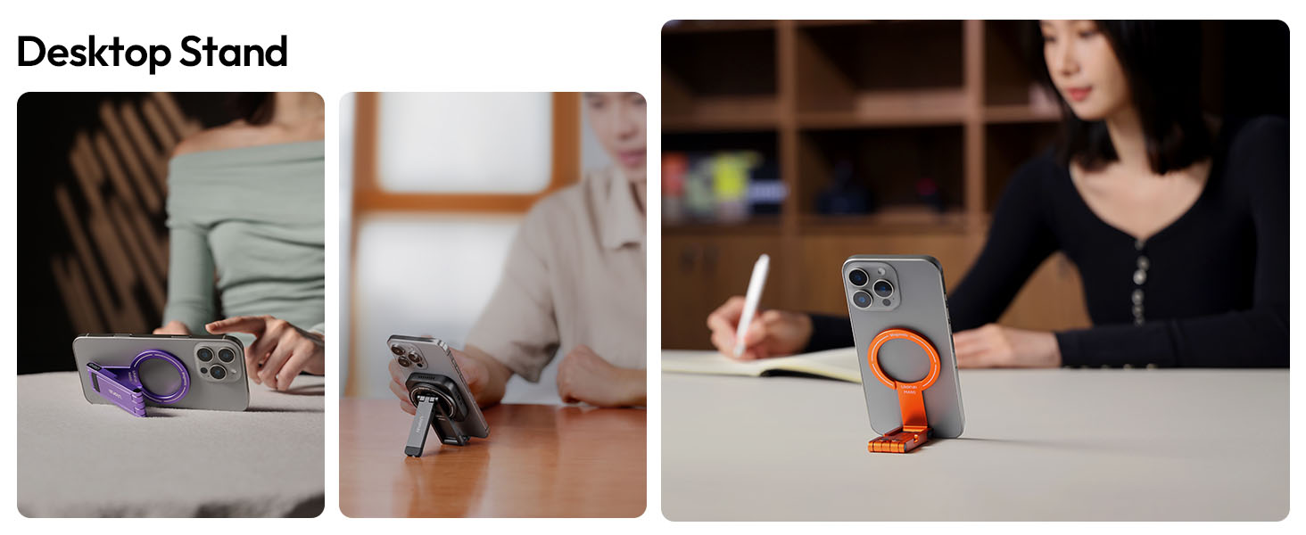 ULANZI MA60 Magnetic Phone Tripod Stand for iPhone - Aluminium Maglock Smartphone Mini