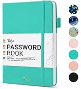 Taja Password Keeper Book with Alphabetical Tabs,Small Password Books for Seniors, Password Noteb...