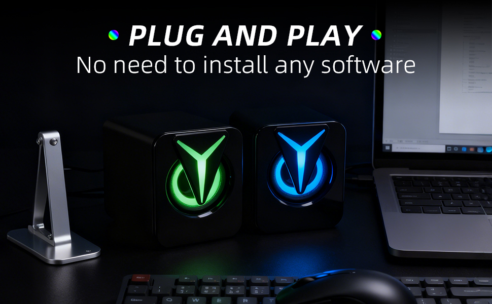 RGB Computer Speakers with Bluetooth 5.0