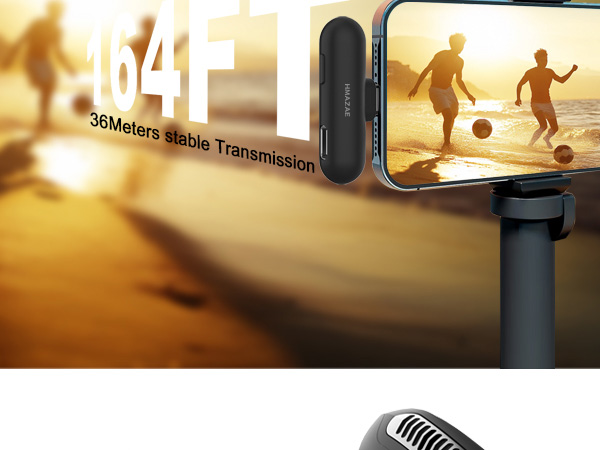 Wireless Lavalier Microphone for iPhone