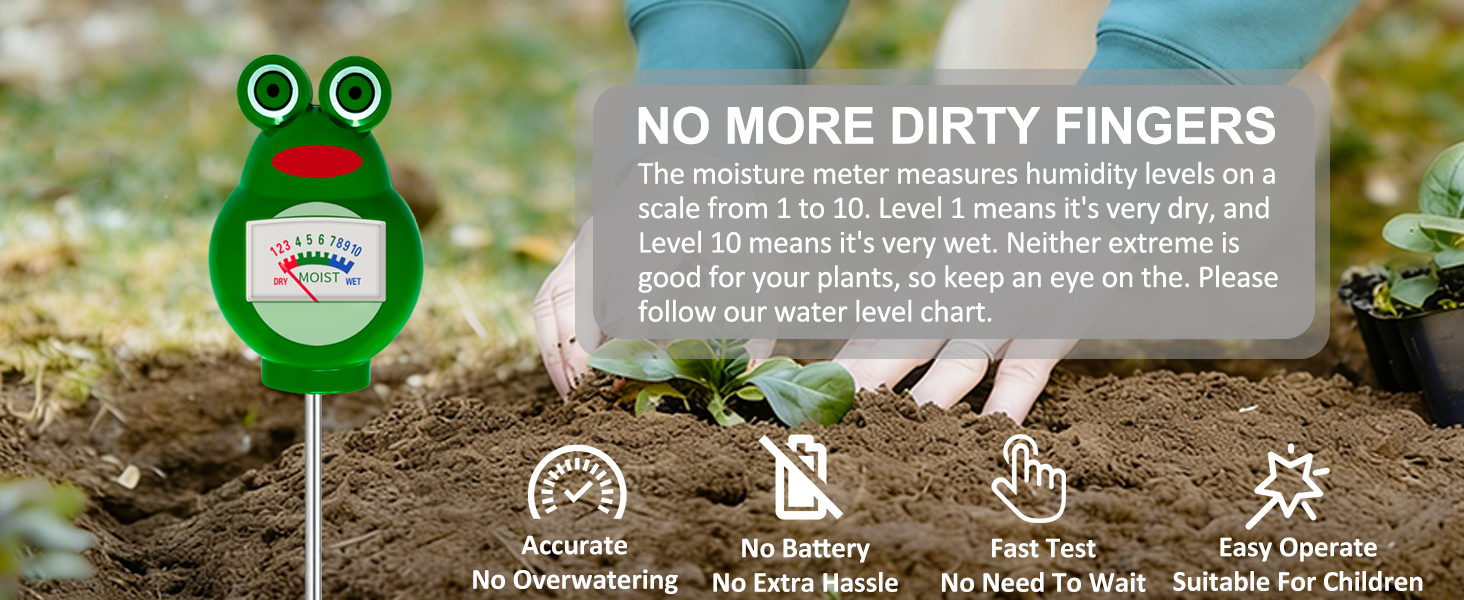 METINFUS Soil Moisture Meter for Plants
