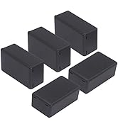 Zulkit 5Pcs Project Boxes ABS Plastic Electrical Project Case Power Junction Box Black 2.40 x 1.4...