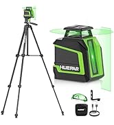 Huepar 360° Laser Level with Tripod 60in, 82Ft - 165Ft Self Leveling Laser Level with Pulse Mode,...