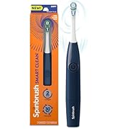 Spinbrush Smart Clean Battery Powered Electric Toothbrush, Soft Bristles, Midnight Blue