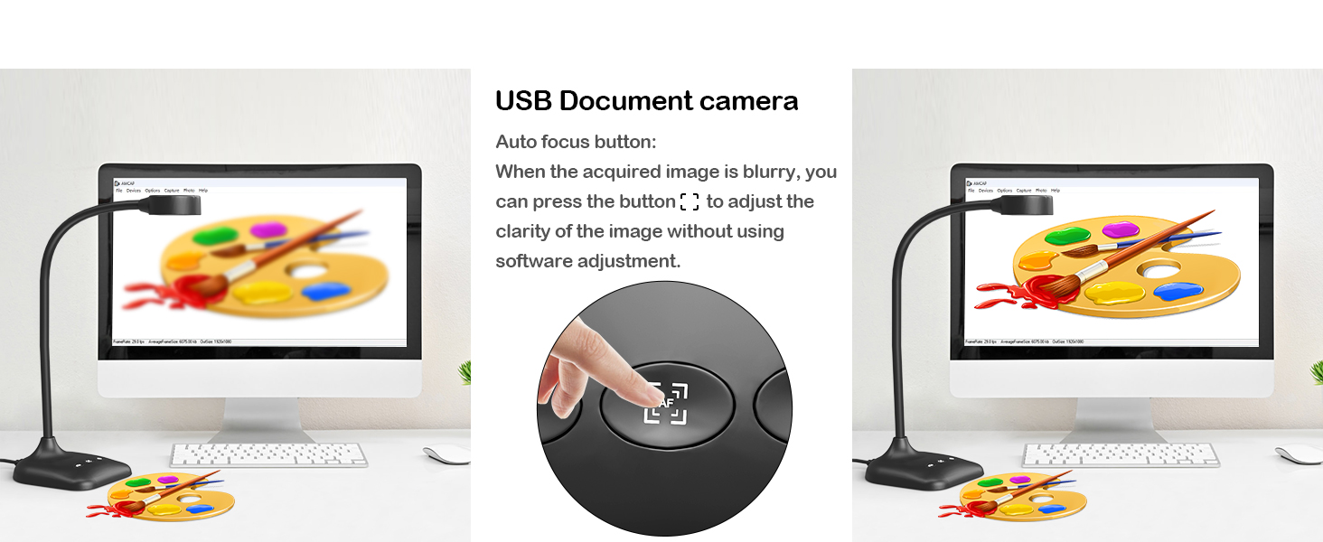 Document camera teachers classroom USB teaching web cam PC webcam light LED 1080P 1944P