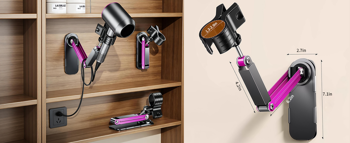 Hands-free hair dryer stand