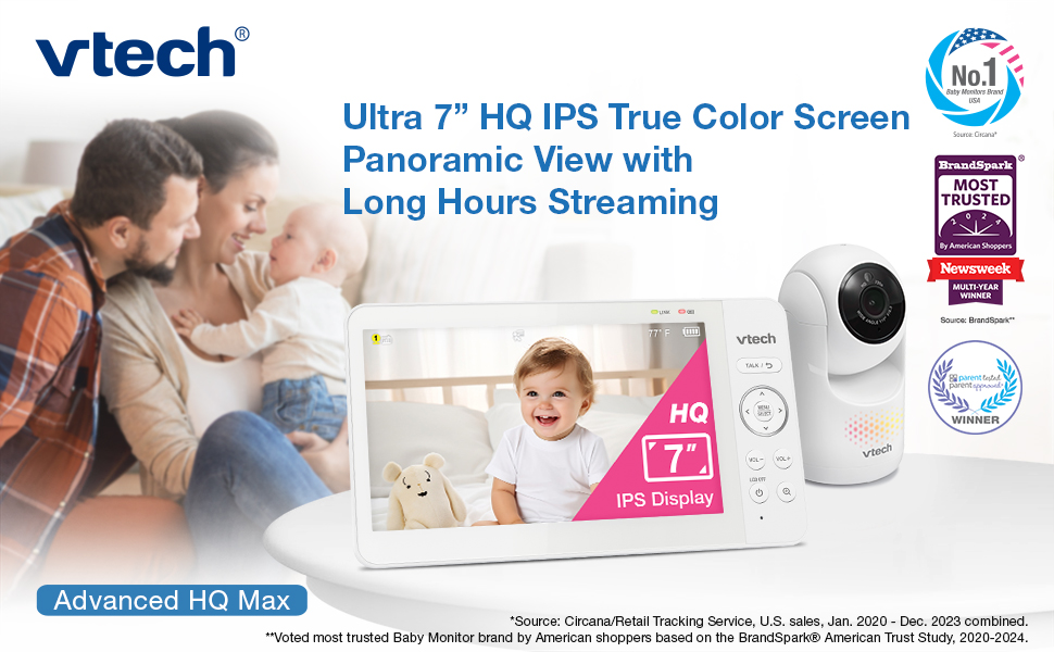 VTech HQ video baby monitor with camera and audio
