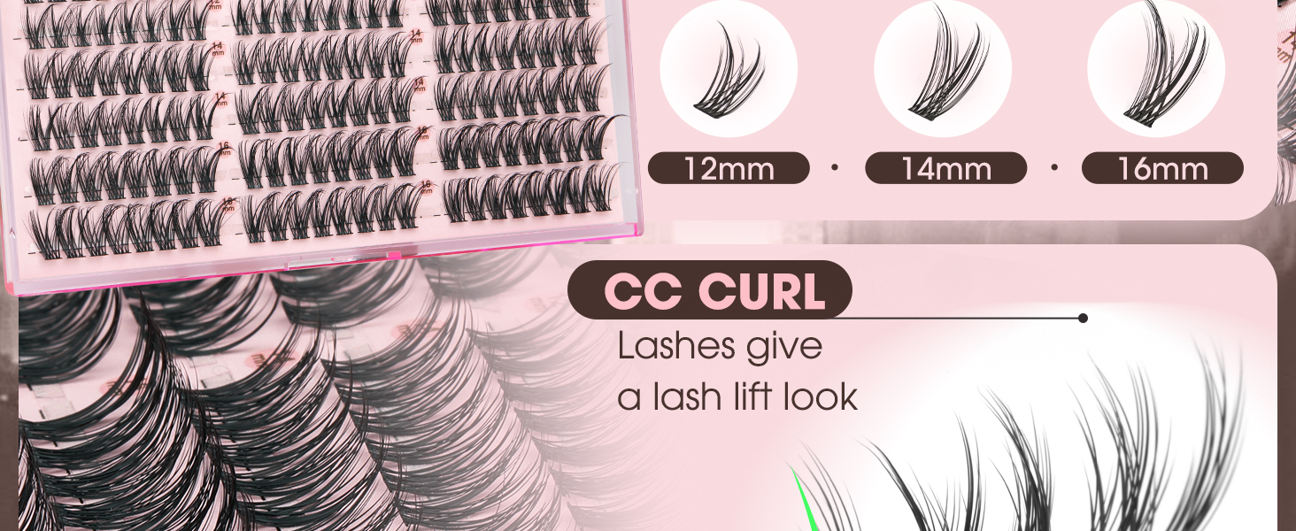 Wispy Lash Clusters Natural Eyelash Clusters No Makeup Look Cluster Eyelash Extensions 