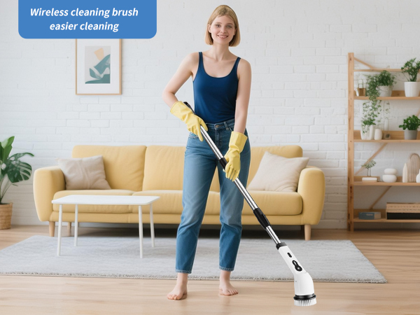 bathroom scrubber shower brush for cleaning shower scrubber with long handle