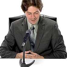 Universal Adjustable Desktop Microphone Stand;Tabletop Mic Holder Low Profile Mic Stand; w/Flexible 