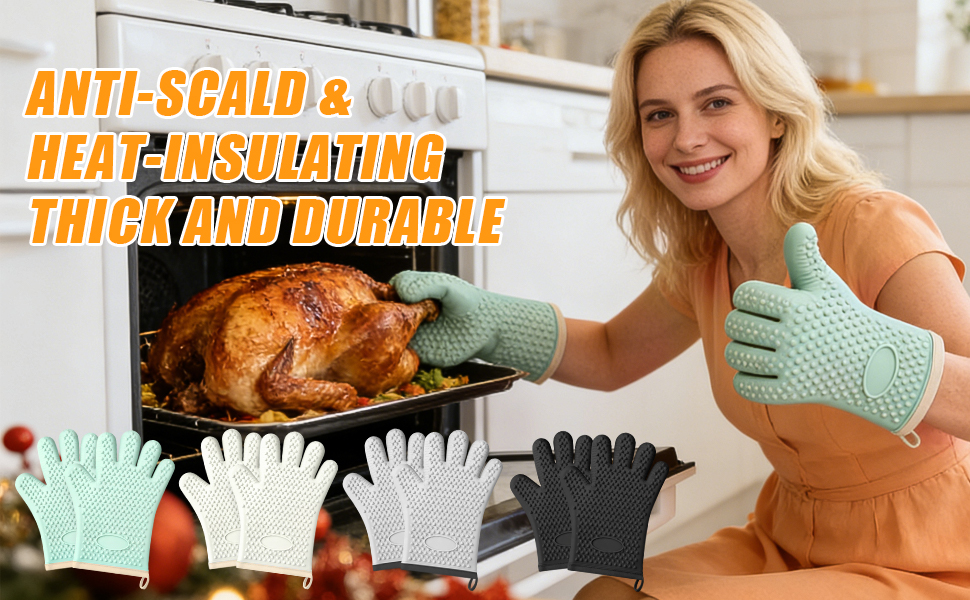 Silicone Oven Mitts Heat Resistant