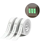 NIIMBOT D11 Luminous Label Maker Tape 3 Rolls Adhesive Label Paper 0.51