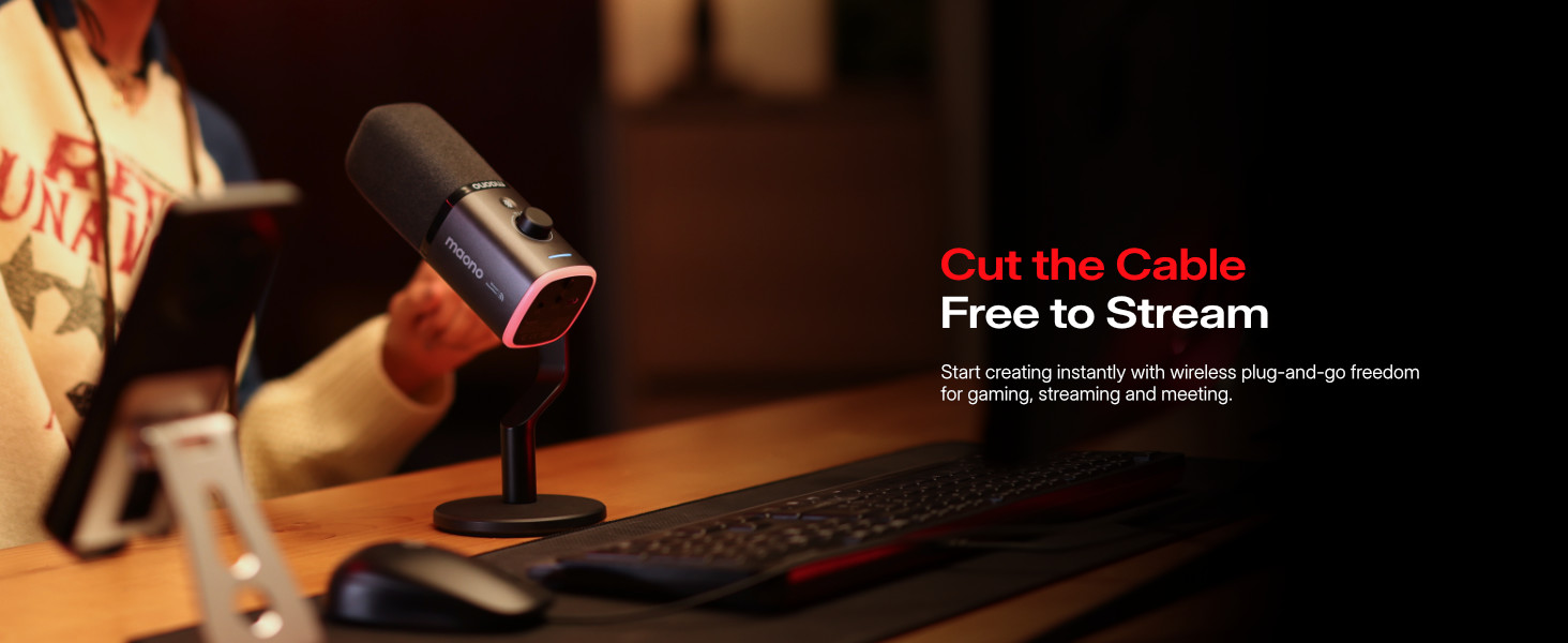 wireless streaming microphone