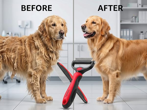 deshedding dog brush