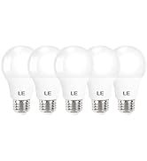 LE LED Light Bulbs 60 Watt Equivalent, 9W 800 Lumens Non-Dimmable, Daylight White 5000K, A19 E26 ...