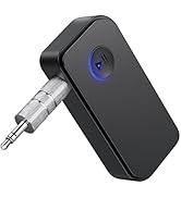 APEKX Bluetooth 5.3 Receiver for Car, Home Stereo, Speakers, and Headphones - 3.5mm Wireless Adap...