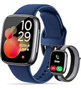 Quican Smart Watches for Men Women, 1.85" HD AMOLED Smart Watchfor iPhone &amp; Android, 12-Day Batte...