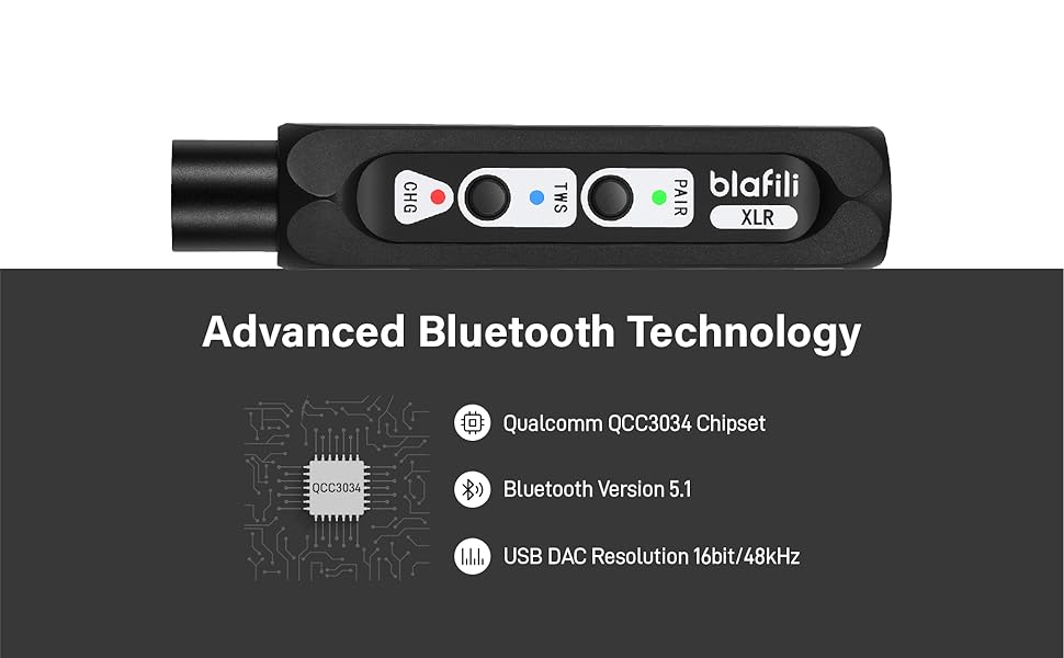 blafili XLR BT chipset USB DAC