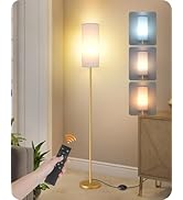 Dimmable Floor Lamp for Living Room with Remote and Foot Switch, Corner Floor Lamp, 64.4'' Standi...