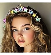 Aceorna Light Up Star Headband LED Rhinestones Halo Crowns Glowing Stars Crown Hairbands Glitter ...