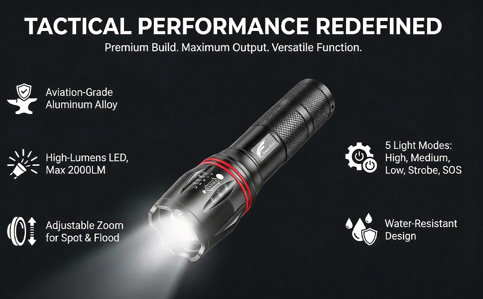 flashlight battery powered