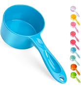 Super Design 1/2 Cup Dog Food Scoop for Container Melamine Measuring Scoop for Dogs Cats Birds an...