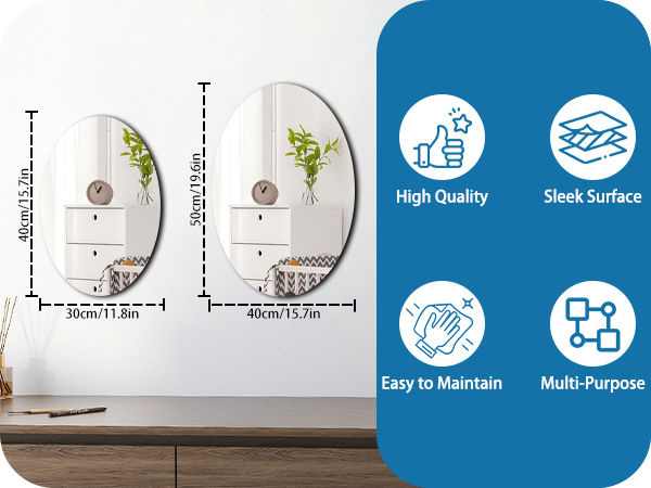 Oval Mirror for Bathroom