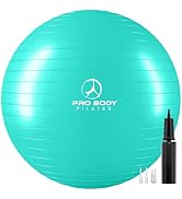 ProBody Pilates Ball Yoga Ball Exercise Ball, Balance Ball or Pregnancy Ball for Stability, Yoga ...