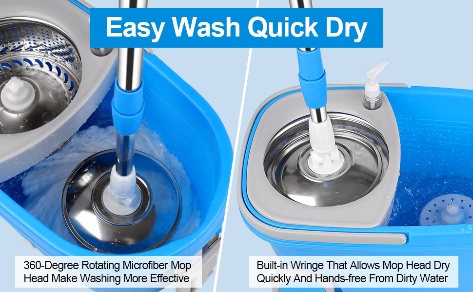 spin mop bucket