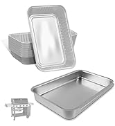 MOASKER 93305 Grease Catch Pan for Weber Genesis II &amp; Spirit Grill Drip Pan with 10 Pack 6415 Foi...
