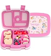 Bentgo + Bluey Kids Prints Leak-Proof, 5-Compartment Bento-Style Kids Lunch Box - Ideal Portions ...