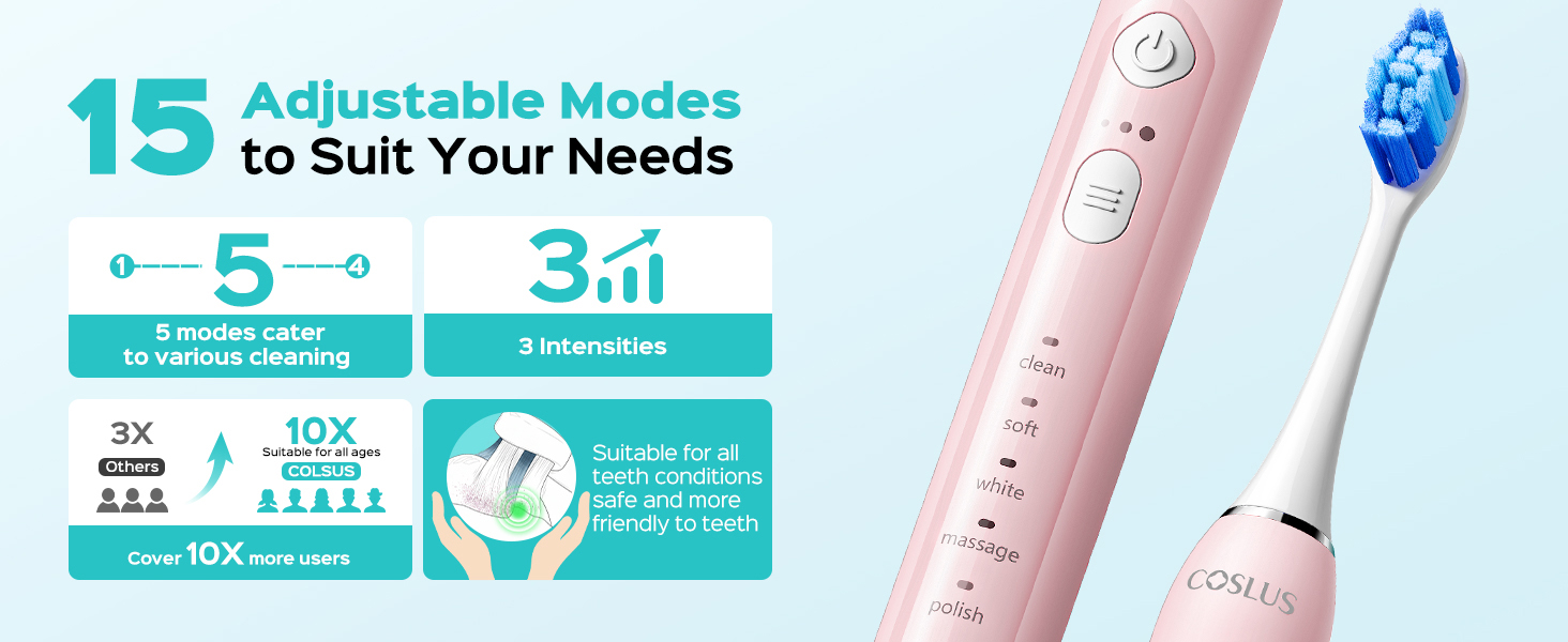 Electric Sonic Ultrasonic Toothbrush Adults Kids Cepillo de dientes ultrasónico eléctrico sónico