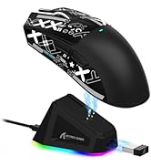 ATTACK SHARK X11 Lightweight Wireless Gaming Mouse with RGB Charging Dock,Tri-Mode-2.4G/USB-C Wir...
